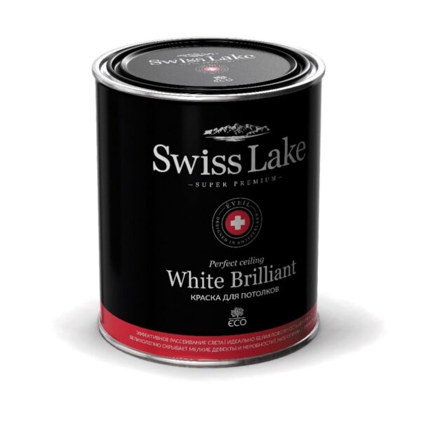 Краска для потолков Swiss Lake White Brilliant (2.7 л)