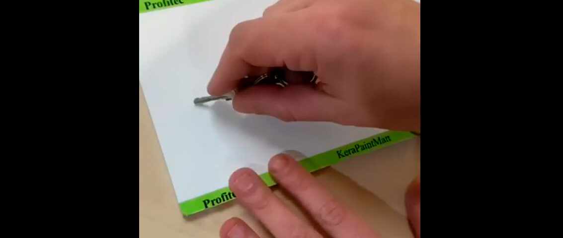 Видео - царапаем и убираем царапины за 5 секунд на краске ProfiTec KeraPaint